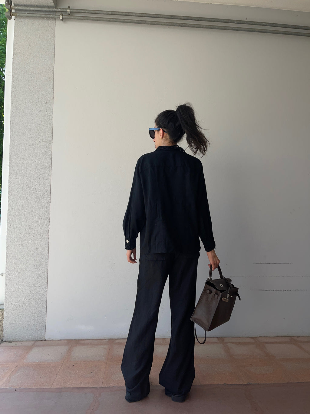 Cotton black shirt