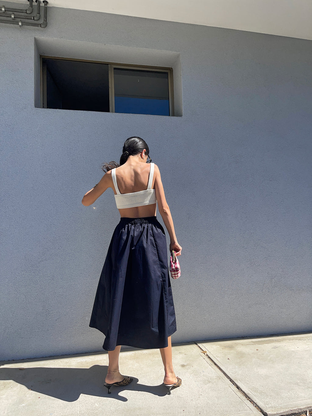 Blue skirt