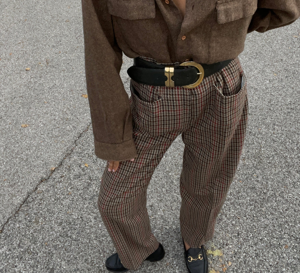 100% wool trousers