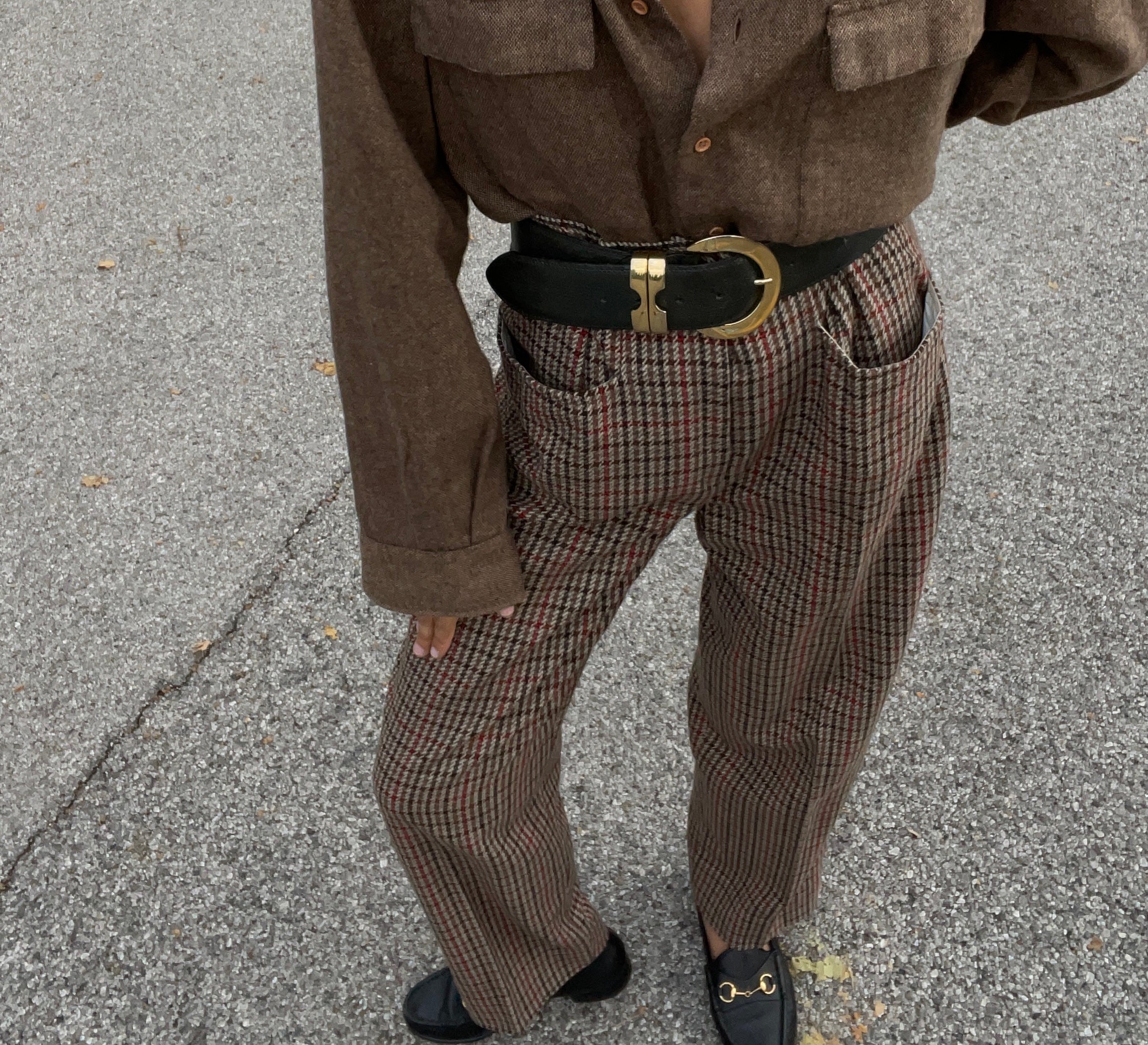 100% wool trousers