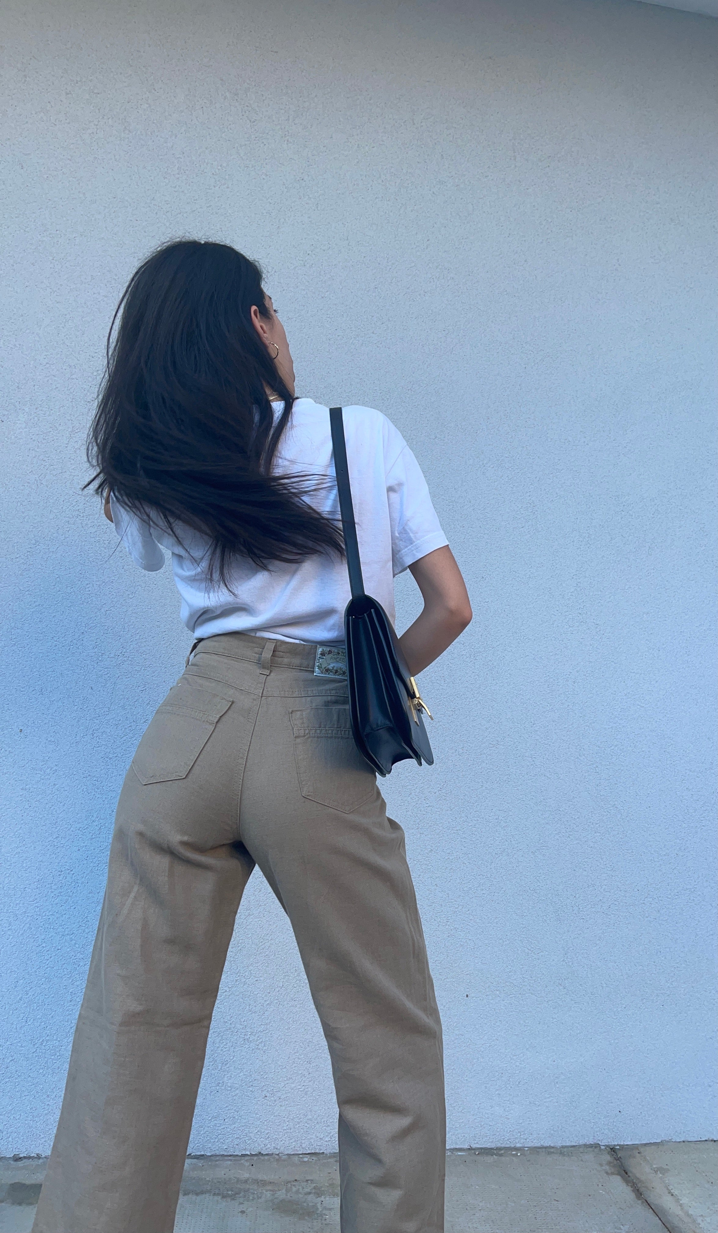 Linen blend jeans