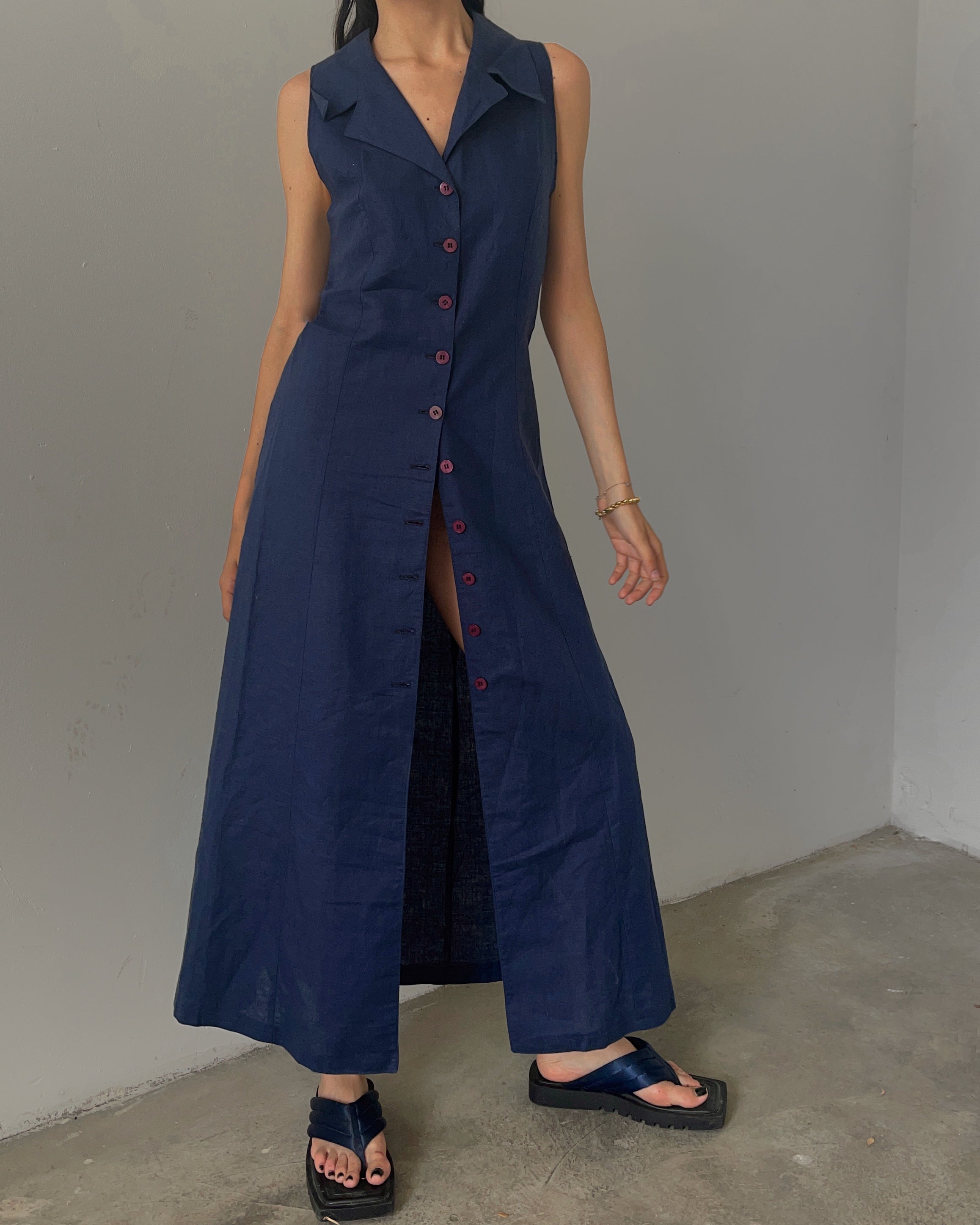Minimal blue dress