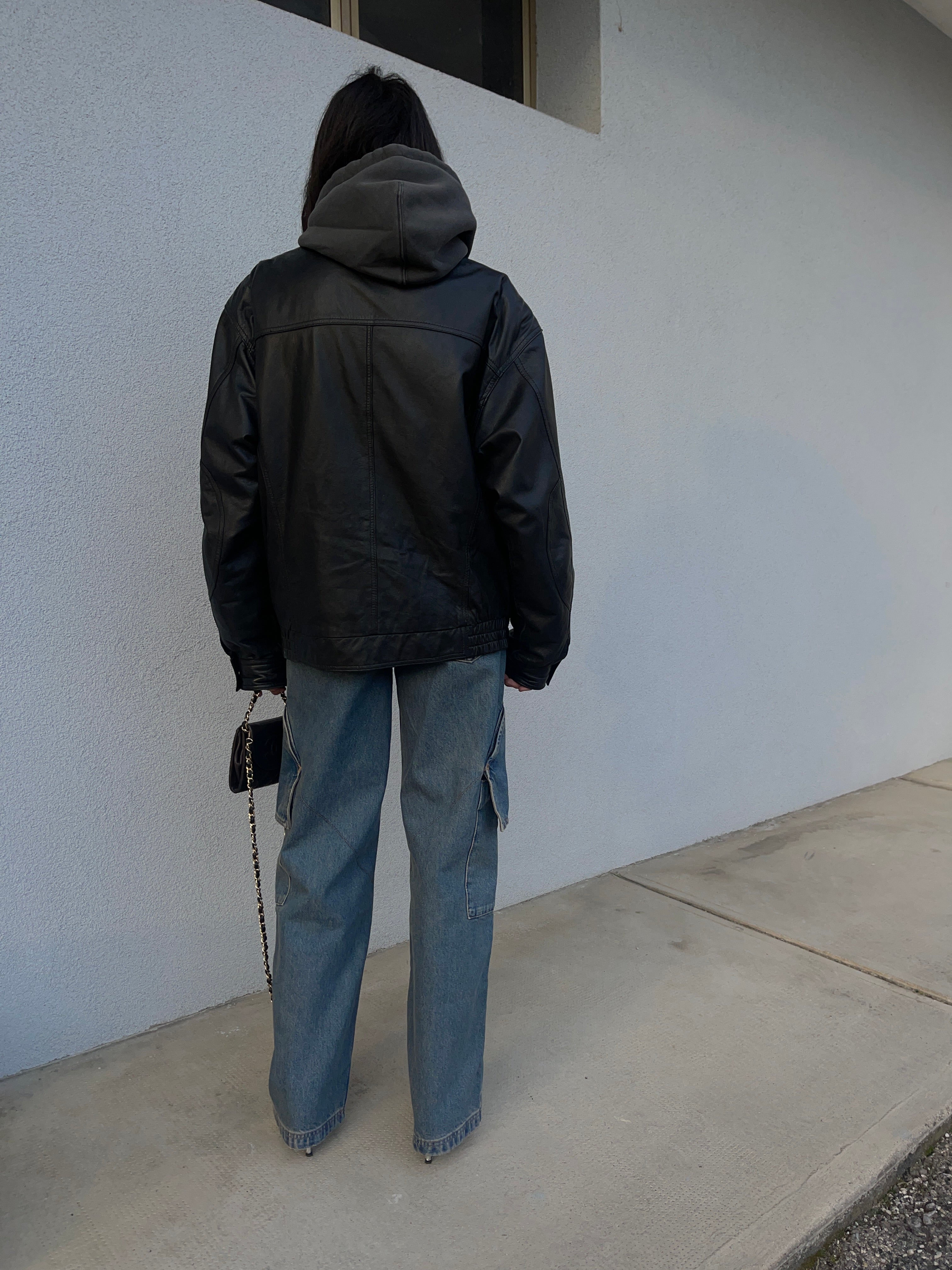 Nappa leather  Bomber jacket
