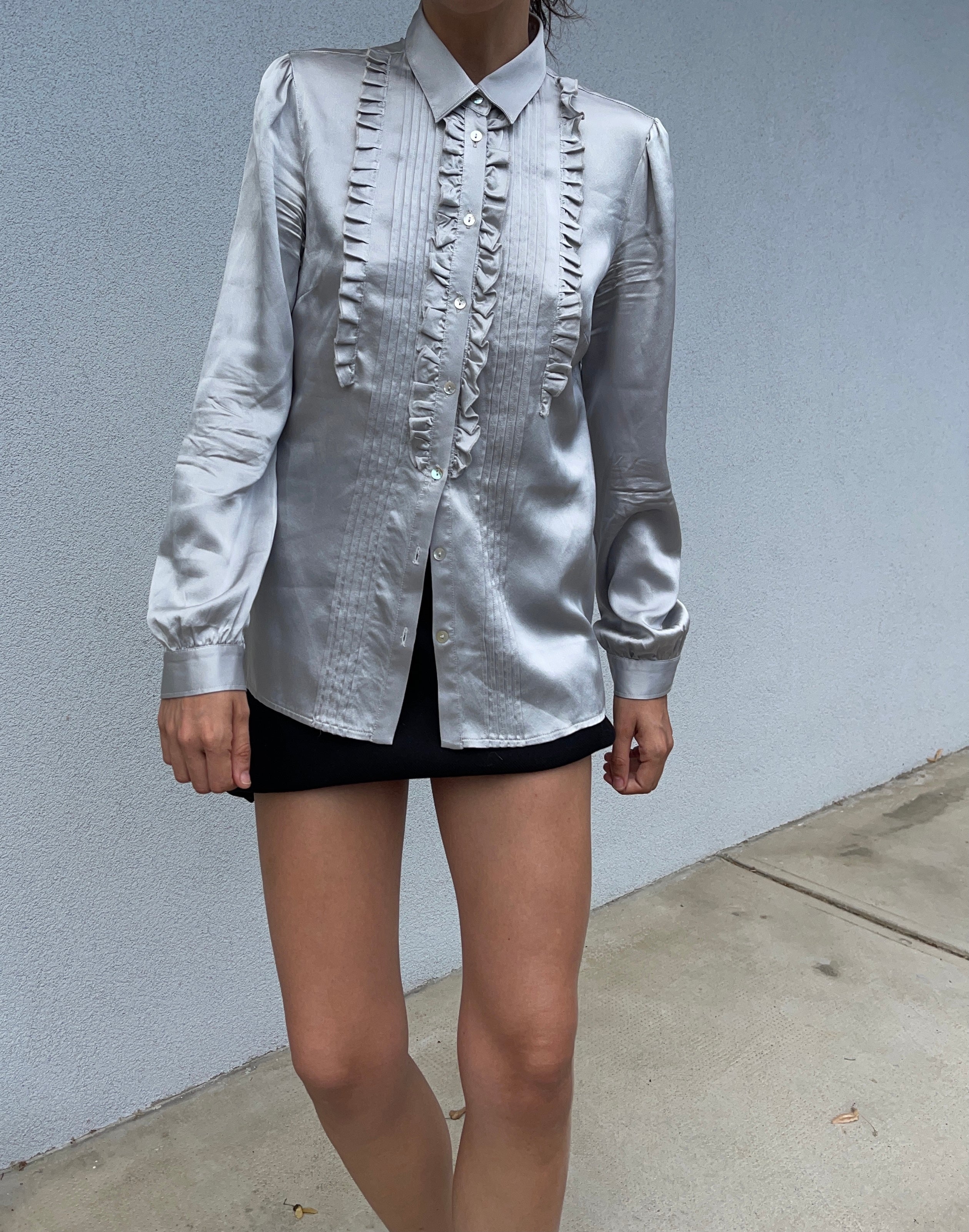 100 liquid silk shirt