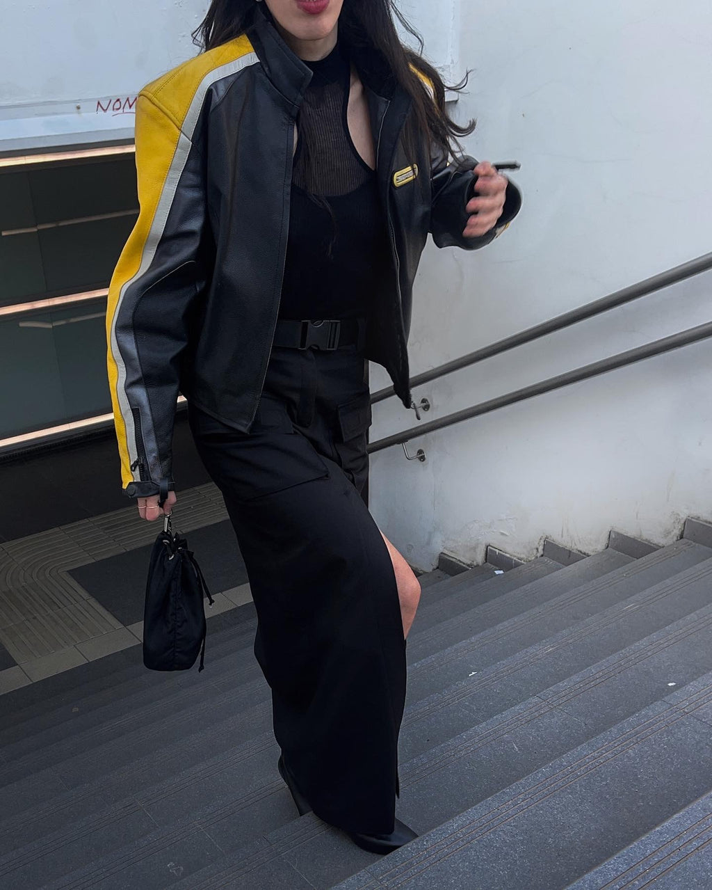 Moto leather jacket