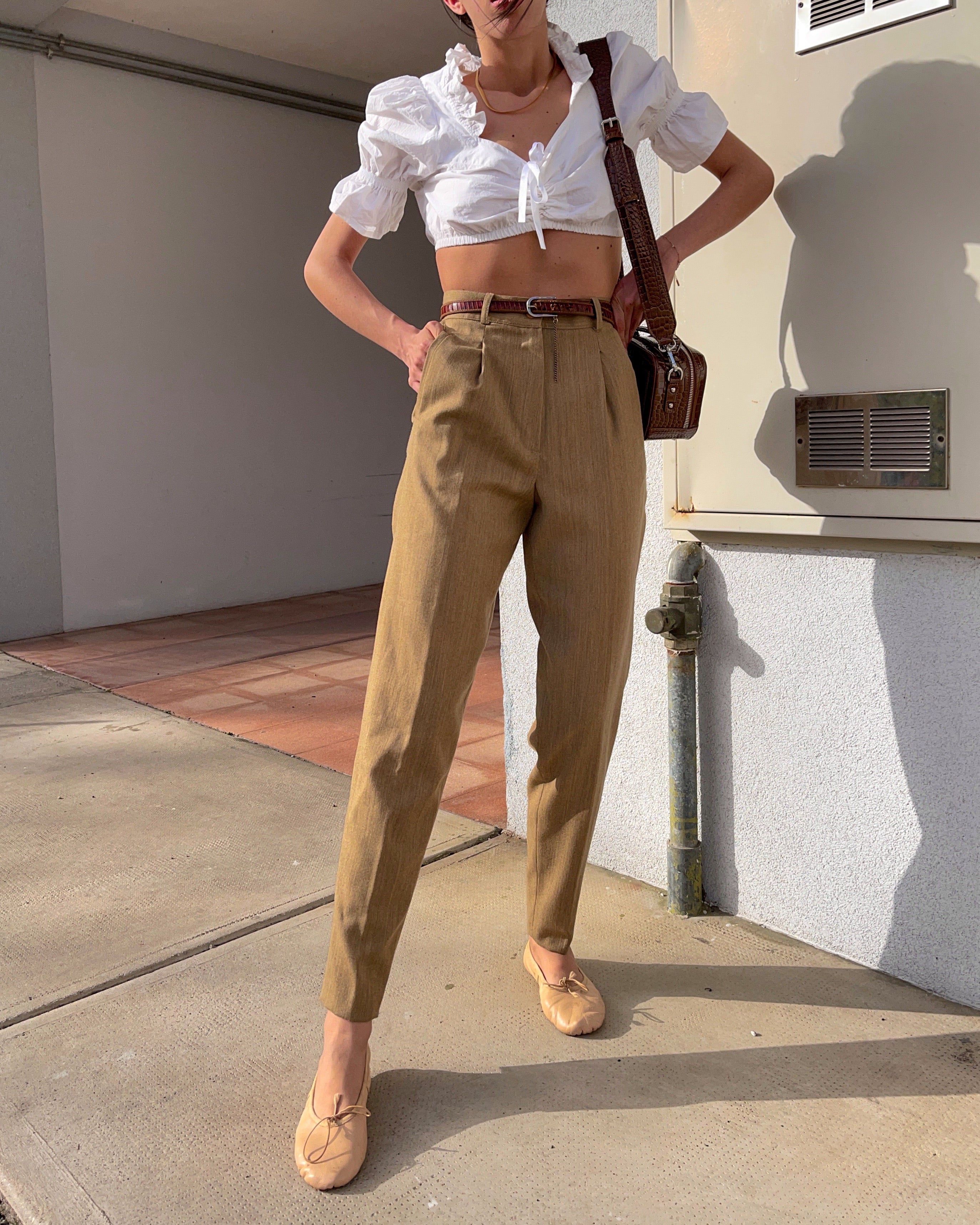 100% wool sartorial trousers